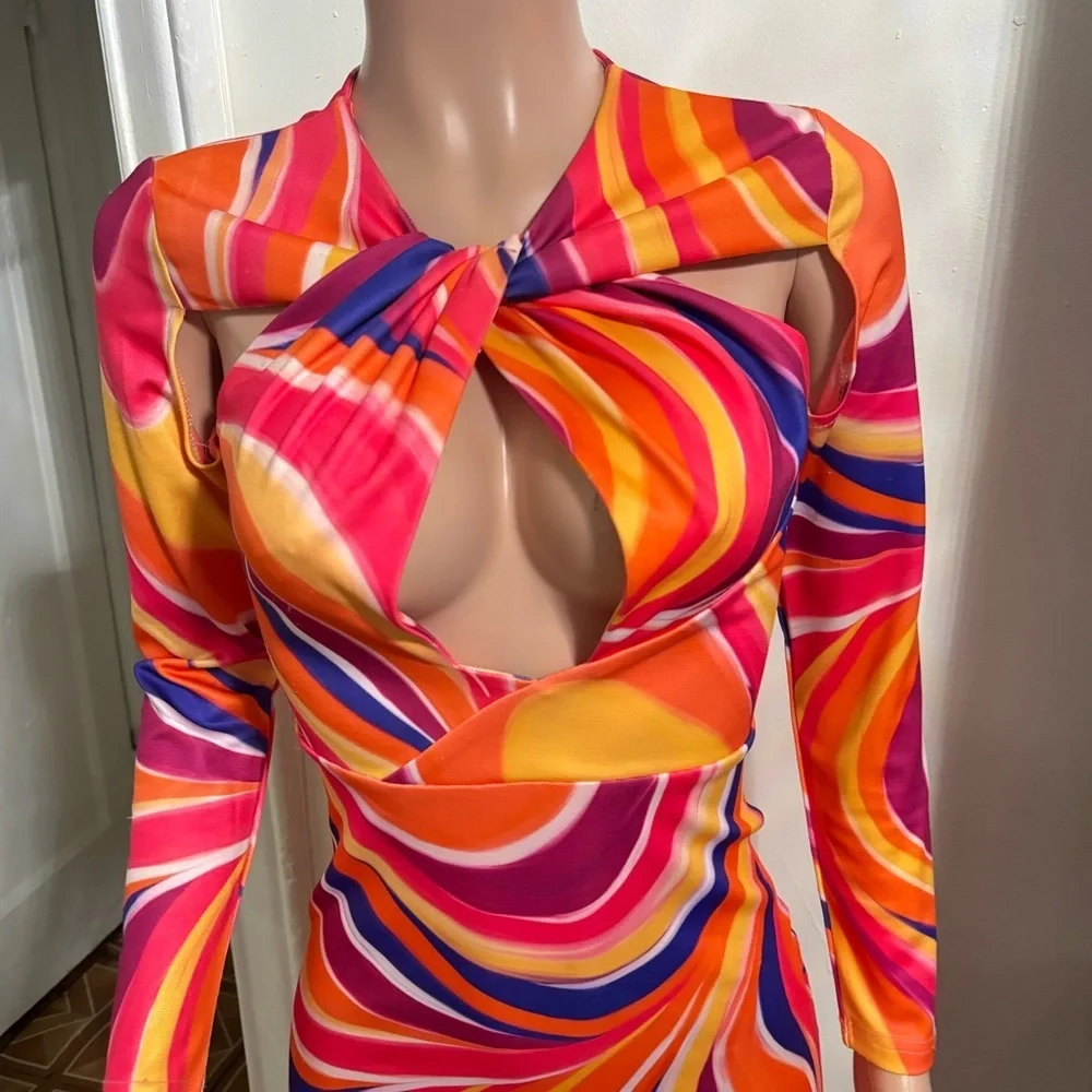 YAURA Women’s Ekua Dress in Kaleidoscope Print